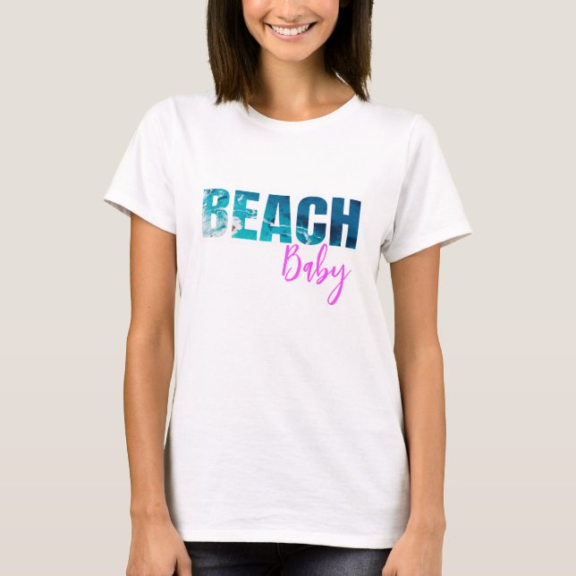 Camiseta Summer Beach Baby Casual - T-Shirt (Frente)