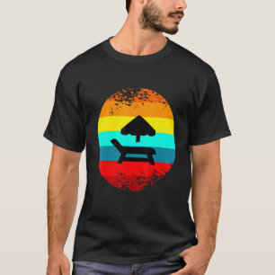 Camiseta Summer Beach Graphic Themed Decor Beach Umbrella S