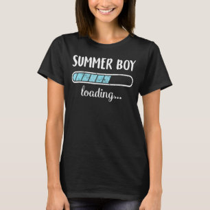 Camiseta Summer Boy Carregando Famílias Amigos Humor Trendy