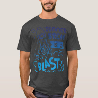 Camiseta Summer Break é uma Menina Legal do Astronauta Blas