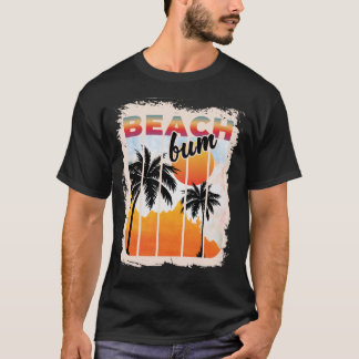 Camiseta Summer Bum Beach Palm Férias Sunset