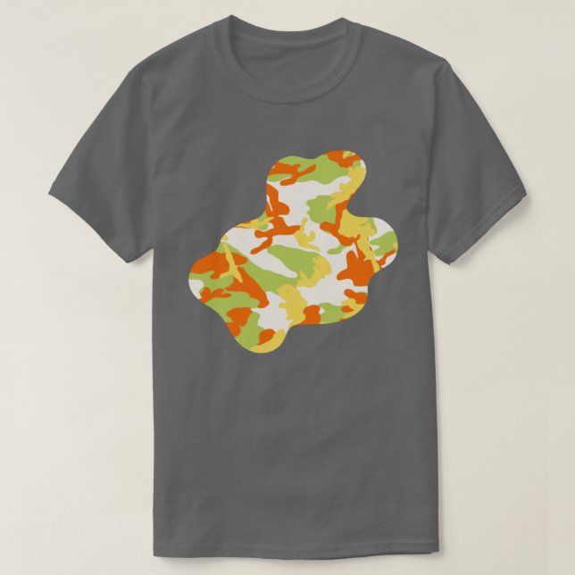 Camiseta Summer Camo Pattern Paint Splat v3 (Frente do Design)