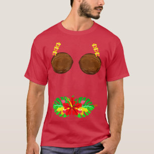 Camiseta Summer Coconut Bra Halloween Costume Hawaii Aloha