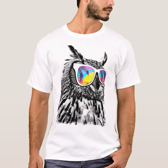 Camiseta Summer cool owl (Frente)