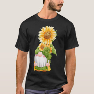 Camiseta Summer Fall Sunflower Gnomo Womens
