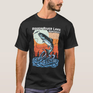 Camiseta Summer Fisheries Retro Sunset Kentucky Rough River
