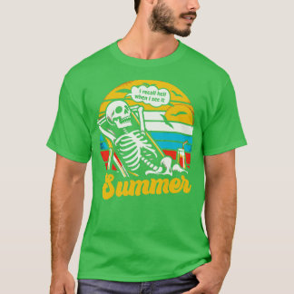 Camiseta Summer Funny Skeleton