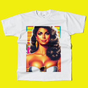 Camiseta Summer Girl dos anos 80