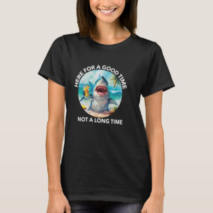 Camiseta Summer Hilarious Shark Aloha Jawsome Divertido no