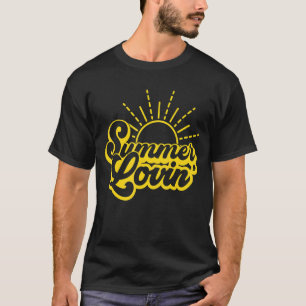 Camiseta Summer Lovin' Vibes Retro Style Praia Tropical