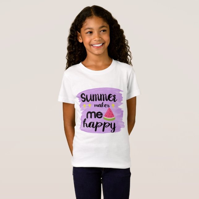 Camiseta Summer me faz feliz (Frente Completa)