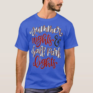 Camiseta Summer Nights and Ballpark Lights Baseball Sports 