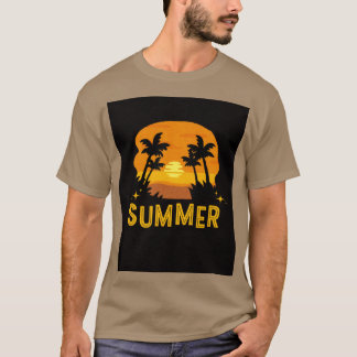 Camiseta Summer" Palm Tree T Shirt - Tropical Vibes Edition