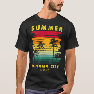 Camiseta Summer Panamá City Florida Beach Sunset Retro