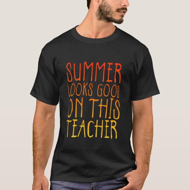 Camiseta Summer Parece Bom Neste Professor (Frente)