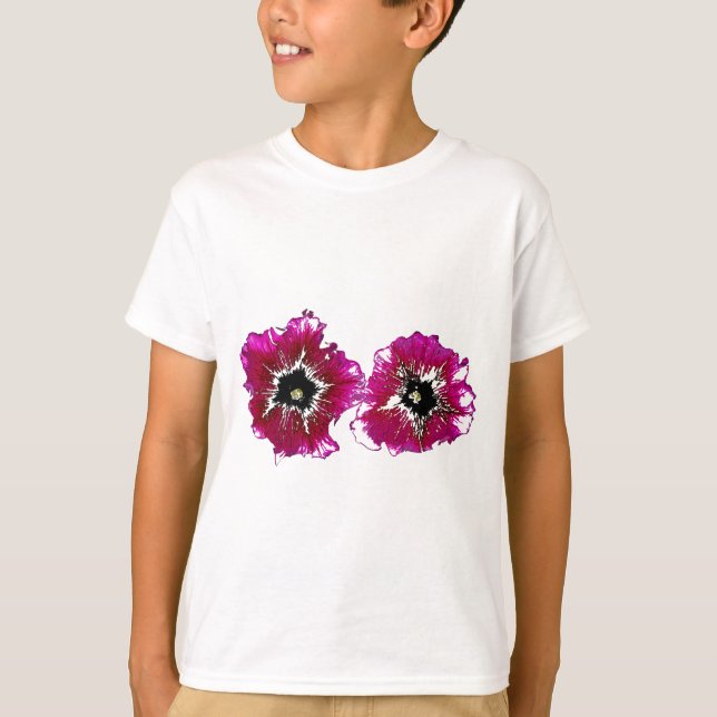 Camiseta Summer Petunias (Frente)