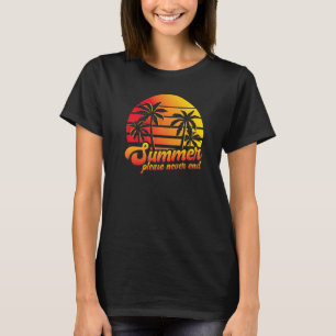 Camiseta Summer, Por Favor, Nunca Termine Praia Tropical Tr