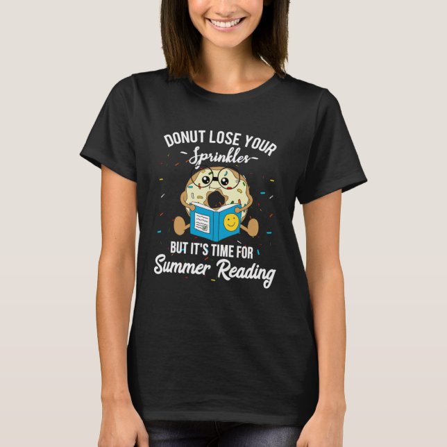 Camiseta Summer Reading  Donut Library Prize Incentive Libr (Frente)