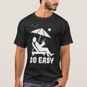 Camiseta Summer Relaxa Fácil Praia da Vaction Summer
