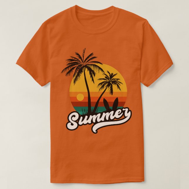 Camiseta Summer Retro Vintgae Art (Frente do Design)