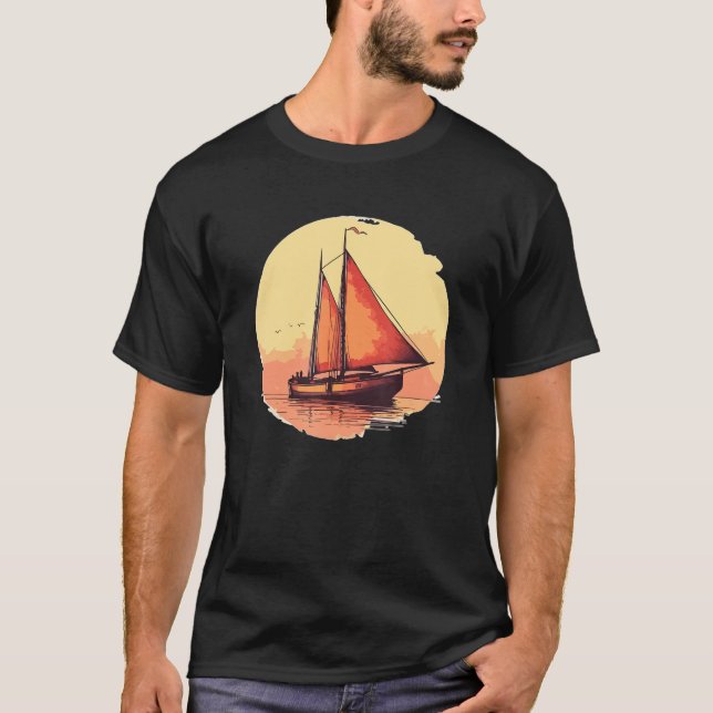 Camiseta Summer Sailboat Vacation Boat Owner (Frente)