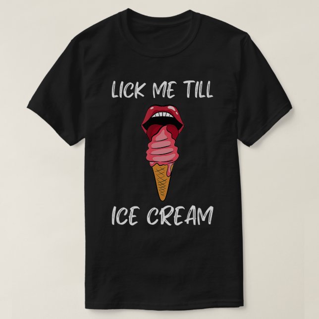 Camiseta Summer Season Lick Me Till Sorvete (Frente do Design)