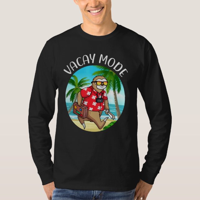 Camiseta Summer Sloth Sunrise Sunset Repetição das Férias M (Frente)