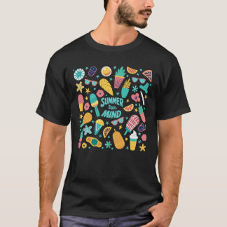 Camiseta Summer state mind illustraton design for t-shirt