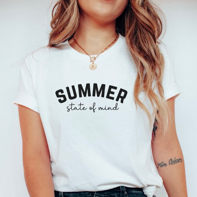 Camiseta Summer State of Mind; Minimalist Summer Vibes  (Criador carregado)