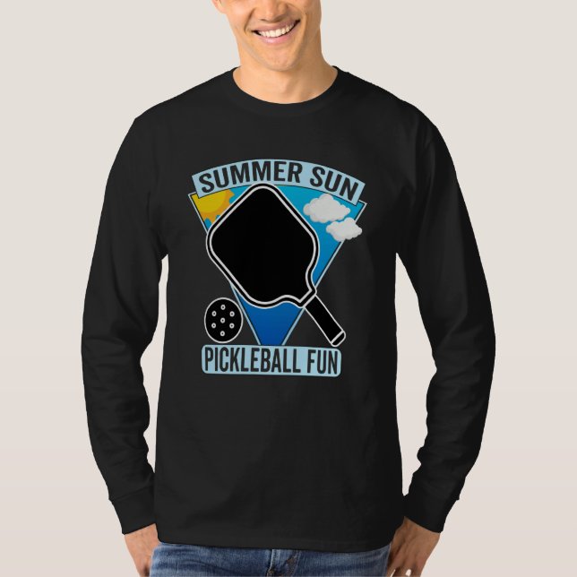 Camiseta Summer Sun Pickleball Fun Summers Playing Pickebal (Frente)