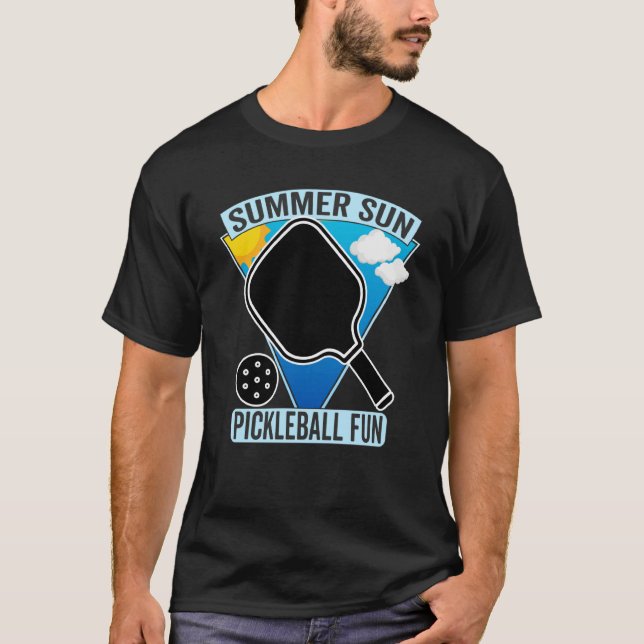 Camiseta Summer Sun Pickleball Fun Summers Playing Pickebal (Frente)