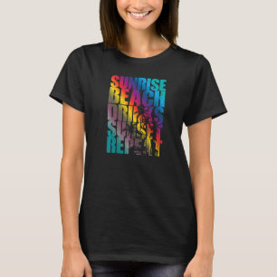 Camiseta Summer Sunrise Beach Bebe Sunset Repetir Praia