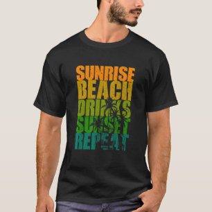 Camiseta Summer Sunrise Beach Bebe Sunset Repetir Praia