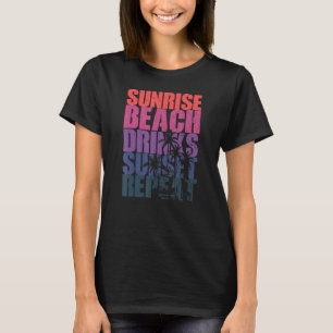 Camiseta Summer Sunrise Beach Bebe Sunset Repetir Praia 7