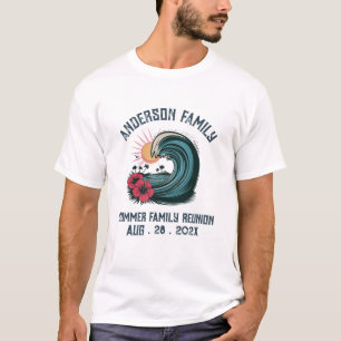 Camiseta Summer Sunset Beach Palm Tree Family Reunion