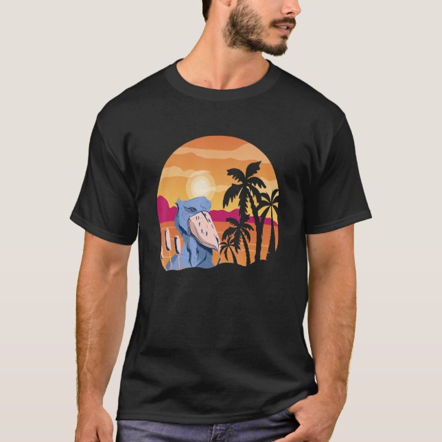 Camiseta Summer Sunset Shobill Bird African Bir Mayan Bir (Frente)