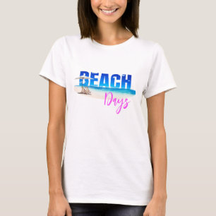Camiseta Summer T-Shirt Beach Casual Ladies