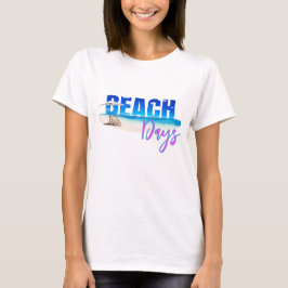 Camiseta Summer T-Shirt Beach Casual Ladies