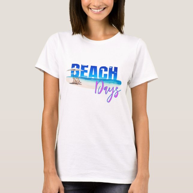 Camiseta Summer T-Shirt Beach Casual Ladies (Frente)
