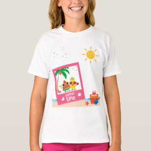 Camiseta Summer Time Beach Snap Foto T-Shirt