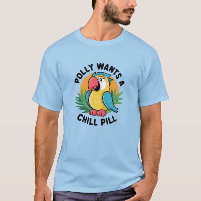 Camiseta Summer Tropical Parrot Design (Frente)