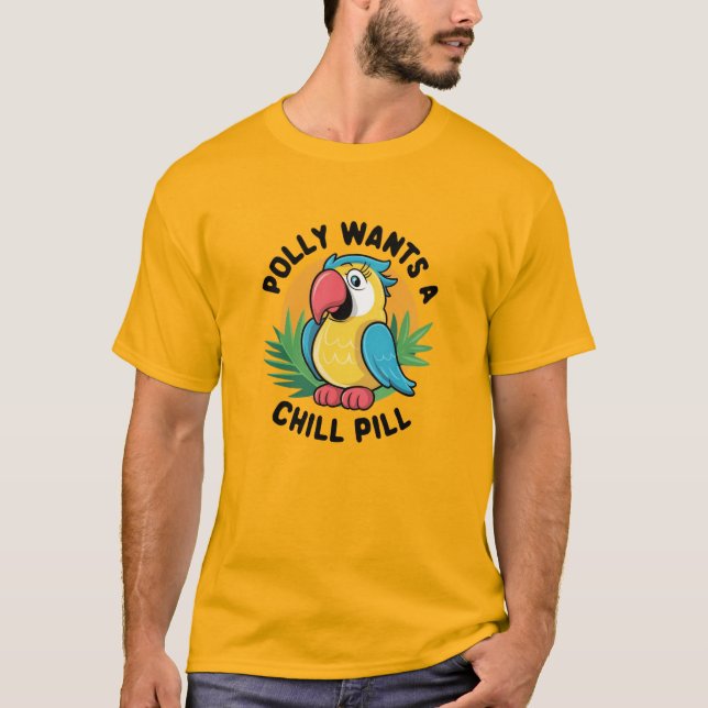 Camiseta Summer Tropical Parrot Design (Frente)