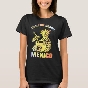 Camiseta Summer Vacation Retro Sunset Mexico Cancun Beach