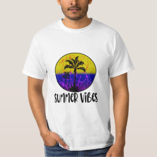 Camiseta Summer Vibes - Árvore de coco virada do sol da Ret