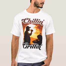 Camiseta Summer Vibes Chillin’ & Grillin’ Silhouette