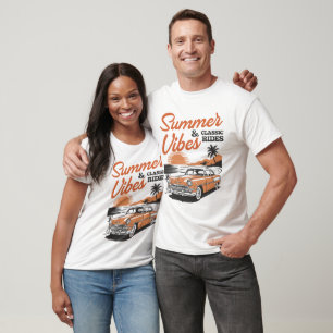 Camiseta Summer Vibes Classic Rides Beach
