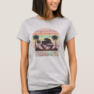 Camiseta Summer Vibes - Design de Retro