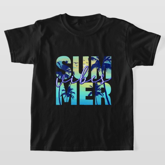 Camiseta Summer Vibes Familiares Férias RaparigasTrip Corre (Postura )