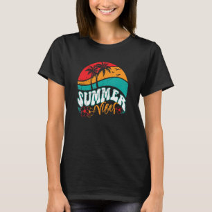 Camiseta Summer Vibes Férias Familiares Raparigas Trip Comb