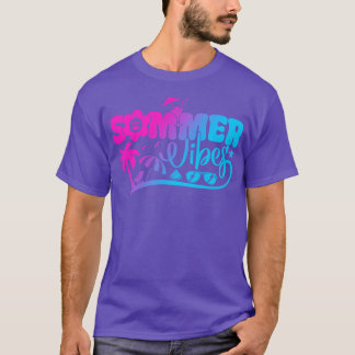 Camiseta Summer Vibes Hello Summer Sunset Beach Summer Vaca